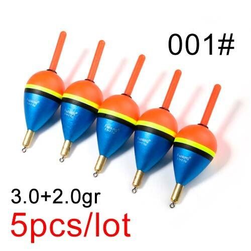 Lot De 5 Flotteurs De Sapin Peche En Mer Flotteur Peche Peche Accessoire Float Tube Bouchon Pechebarguzinsky,Matériel De Pêche En Bouée Verticale,En Cuivre,2.0 + 2.0gr/3.0 + 2.0gr/4.0 - Type 3-001
