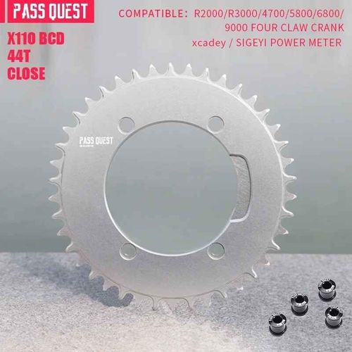 Vilebrequin À Disque Rond Pour Vélo De Route 110bcd,Pour Éventuelles Rill/R2000/R3000/4700/5800/6800/9000 Xcadey/Sigey - Type Silver 44t