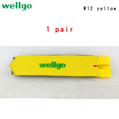 Wellgo-Sangles De Pédale De Vélo En Nylon,1 Paire,Sangle À Clip,Ceinture De Pédale De Vélo De Montagne,Ruban De Pédale De Vélo De Route,Équipement De Cyclisme Partners - Type Yellow 1 Pair