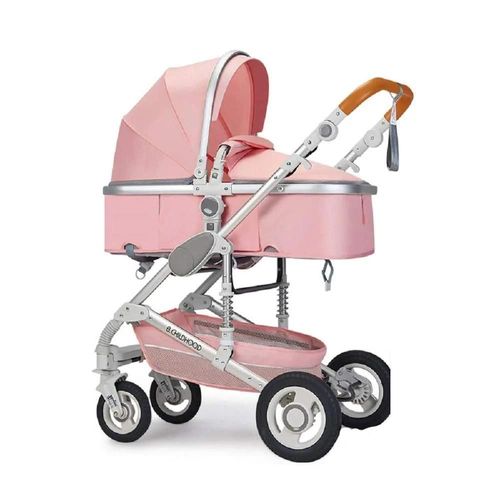 Poussette Pour Bébé, 3 En 1, Cadre En Aluminium, Quatre Roues, Pliable, Rose