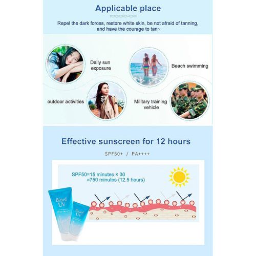 Nouveau Écran Solaire Biore Kao Uv Hot Écran Solaire Aqua Rich Watery Essence Spf50+ Pa++++