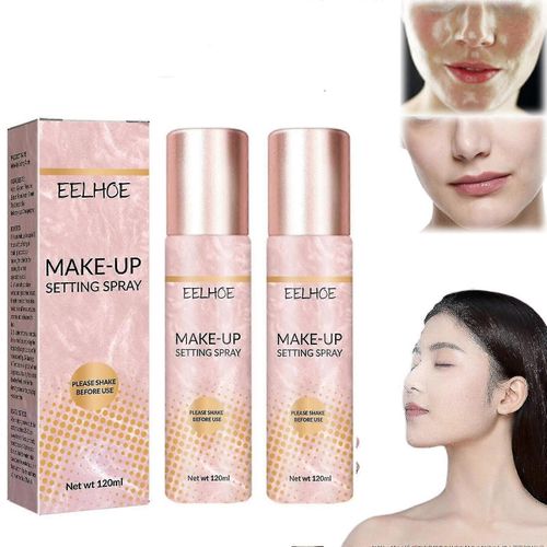2pcs Maquillage Fixateur Spray Naturel Mat Hydratant Longue Durée Contrôle De L¿Huile Rafraîchissant Fixateur Rapide Léger Fond De Teint Cosmétiques 