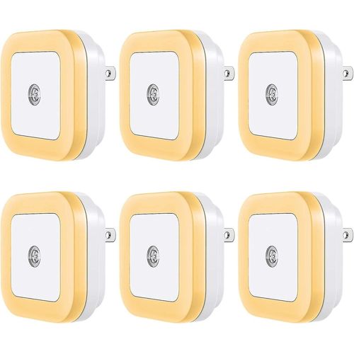 Veilleuse À Led Wabjtam Enfichable [Pack De 6] Capteur Intelligent Du Crépuscule À L¿Aube, Veilleuses Automatiques, Adapté