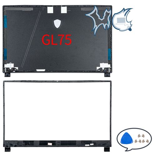 Pièces pour ordinateur portable pour GE75 Raider 8RE GP75 GL75 MS-17E2 17E5 17E7 LCD couverture arrière lunette charnières remplacement de boîtier d'ordinateur portable
