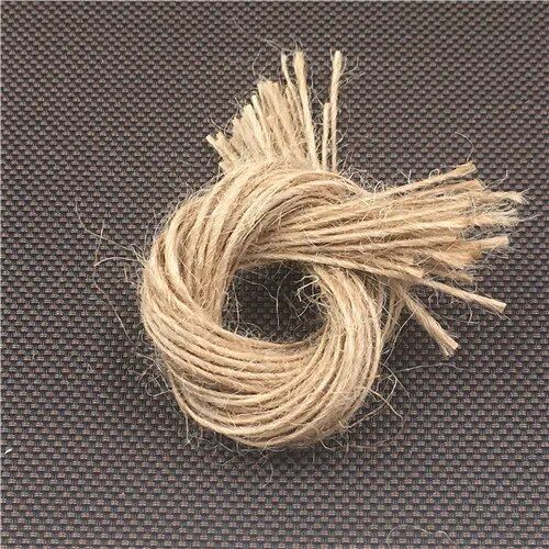 Étiquettes cadeaux en papier kraft en forme de c?ur,50 pièces,DIY,faites à la main,prix,emballage,attro,note de faveur de fête de mariage,pour cosmétiques/cadeaux - Type Hemp string