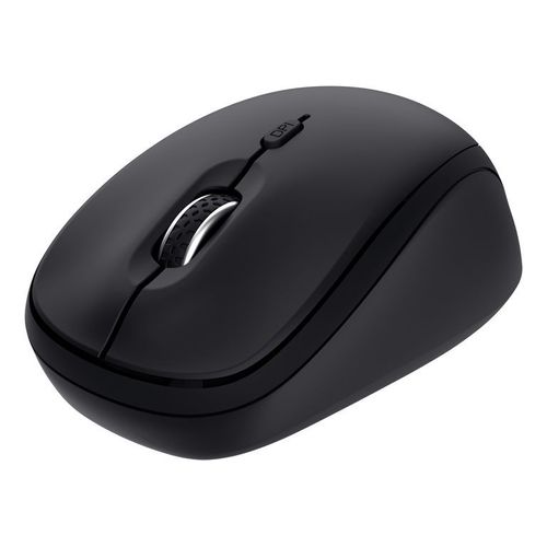 Trust Yvi+ - Souris - compact, multi-appareil - droitiers et gauchers - optique - 3 boutons - sans fil - 2.4 GHz, Bluetooth 5.0 - récepteur sans fil USB - noir