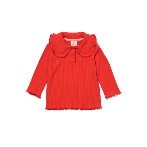 Hema Chemise À Manches Longues Rouge Pour Enfant Rouge