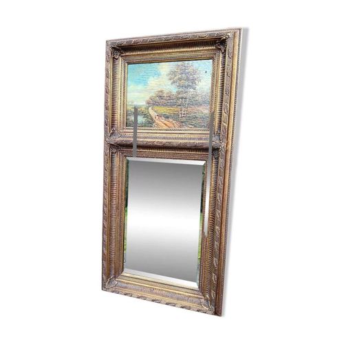 Miroir trumeau marron
