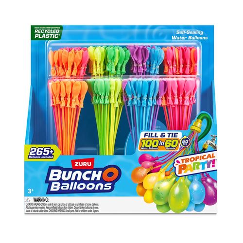 Bunch O Balloons Tropical Party 8 Pack - 265 Water Balloons