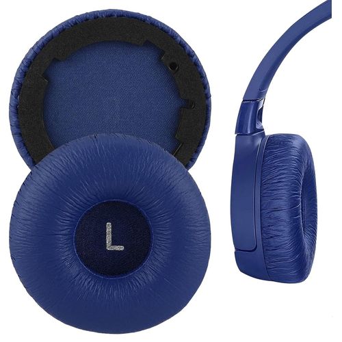 Coussinets de rechange en Cuir Protéiné pour casque JBL T600BTNC, Tune 600BTNC,Bleu