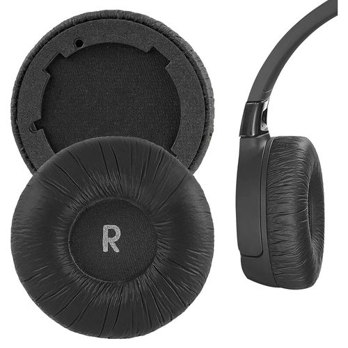 Coussinets de rechange en Cuir Protéiné pour casque JBL T600BTNC, Tune 600BTNC,Noir