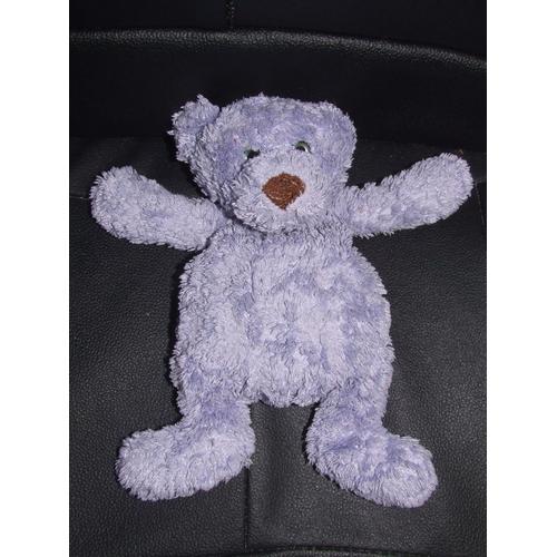 Ours Nounours Passeport Tendresse Mauve Violet 26 Cm