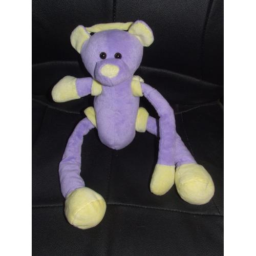 Ours Cmp Violet Mauve Jaune 40 Cm