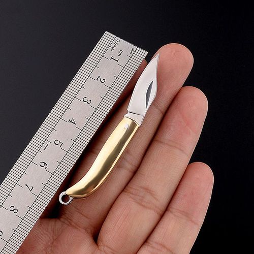 Mini Couteau Pliant De Poche,Petit Couteau Utilitaire,Portable,Autodéfense,Porte-Clés,Boîte D'emballage Artisanale,Coupe-Enveloppe En Papier #F