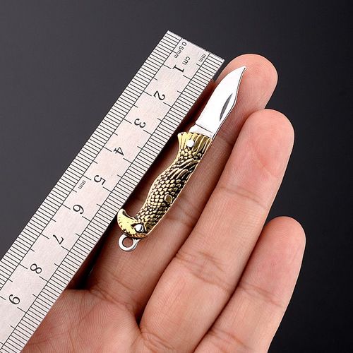 Mini Couteau Pliant De Poche,Petit Couteau Utilitaire,Portable,Autodéfense,Porte-Clés,Boîte D'emballage Artisanale,Coupe-Enveloppe En Papier #I