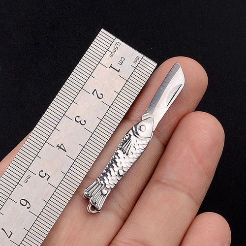 Mini Couteau Pliant De Poche,Petit Couteau Utilitaire,Portable,Autodéfense,Porte-Clés,Boîte D'emballage Artisanale,Coupe-Enveloppe En Papier #B