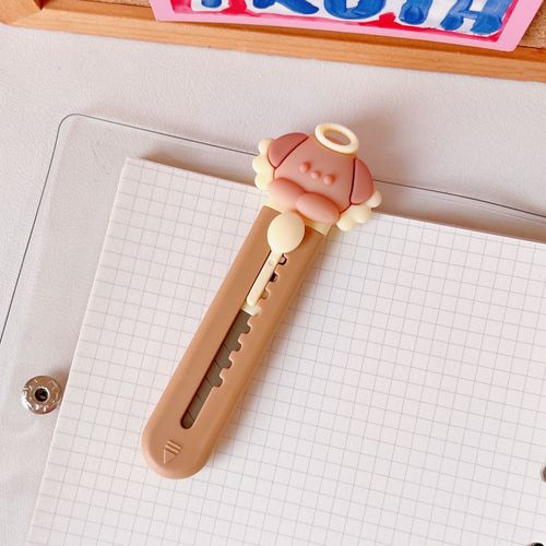 Couteau Utilitaire Mignon Lapin Ours,Mini Ouvre-Boîte Portable Kawaii Couteau De Poche Coupe-Papier Ouvre-Enveloppe Fournitures Scolaires Et De Bureau - Type Dog