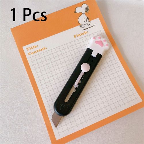 Mini Couteau Utilitaire Portable En Forme De Patte De Chat,Coupe-Papier,Lame De Rasoir,Ouvre-Enveloppe,Bureau,Beau - Type A