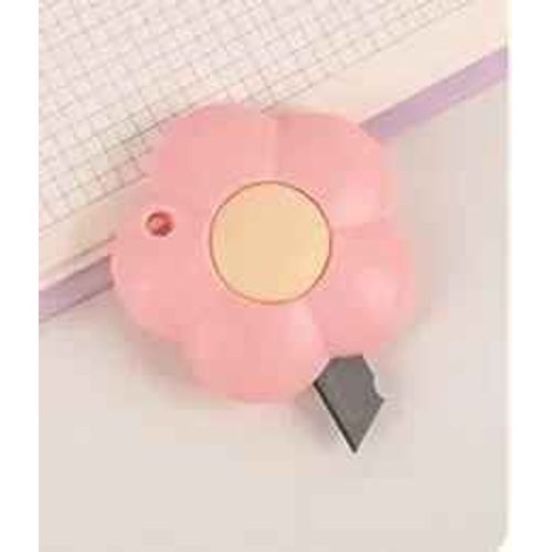 Mini Coupe-Papier Rétractable Portable,Dessin Mignon,Griffe De Chat,Nuages,Déboxeur Express,Boîte À Papier,Ouvre-Colis,Couteau Utilitaire - Type Flower-Pink