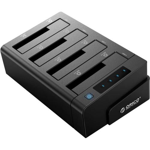 Boîtier Externe pour Disque Dur, Disque Dur Station d'accueil, Duplicateur, USB 3.0 vers SATA pour HDD SATA de 2,5/3,5 Pouces et SSD, avec Clone Hors Ligne (6648US3-C)