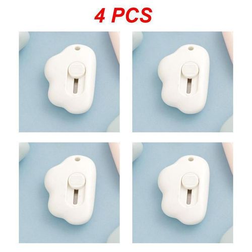 Mini Couteau Utilitaire Portable,Lapin Mignon,Nuage,Document,Coupe-Papier,Lame De Rasoir,Bureau,Fourniture De Bureau,1 À 10 Pièces - Type White 4pcs