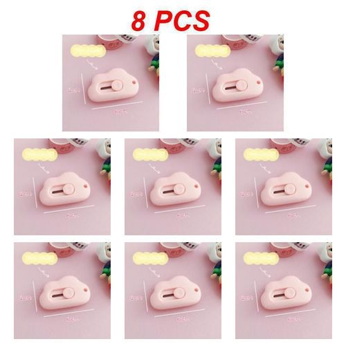 Mini Couteau Utilitaire Portable,Lapin Mignon,Nuage,Document,Coupe-Papier,Lame De Rasoir,Bureau,Fourniture De Bureau,1 À 10 Pièces - Type Pink 8pcs