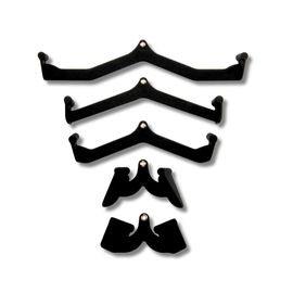 "Ensemble De 5 Poignées Multi-Prise ¿ Accessoires Pour Poulies De Traction Et Rameurs ¿ Barre Ajustable Avec Mousse Antidérapante ¿ Idéal Pour La Musculation À Domicile | Accessoire Ph Fitness"