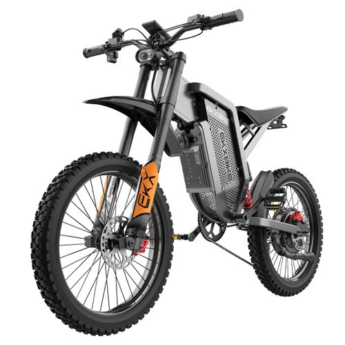 Vélo Électrique X21 Max Moto Électrique Moteur 6000w , 60v 30ah Amovible Samsung Batterie , Pneu Vtt 19" X2, Vélo De Montagne Tout Suspendu, 80-85 Km/H, Double Amortisseur Hydraulique, 80-160 Km