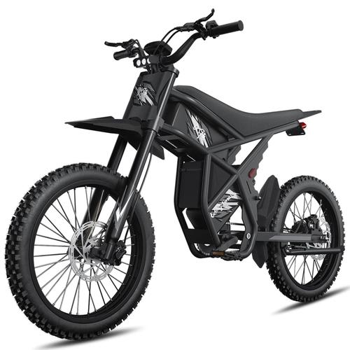 Vélo Électrique Tout-Terrain Gt73 2000 W, 48 V 18,2 Ah X 2, 60 Km/H Autonomie De 250 Km, Pneus Moto De 25 Pouces, Doubles Freins Hydrauliques Et Suspension Intégrale À 6 Couches 106 Nm + Nfc Card