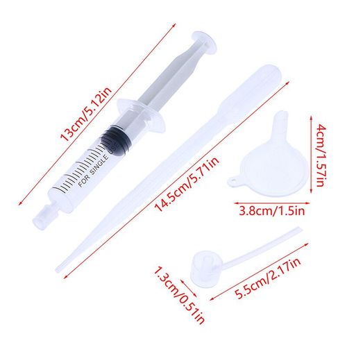 Ensemble D'outils De Recharge De Sexuellement,Diffuseur En Plastique,Seringue,Paille,Compte-Gouttes,Entonnoir,Spray,Outils Cosmétiques Requis,6 Unités/Ensemble
