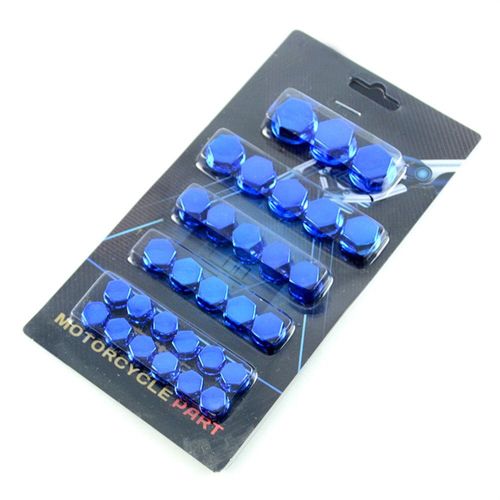 Couvercle D'écrou De 2,2 De Décoration De Moto,Accessoires Pour Sportster 1200 Honda Forza 125 Ktm Exc Af18 Mtl Rta - Type Bleu