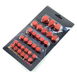 Couvercle D'écrou De 2,2 De Décoration De Moto,Accessoires Pour Yamaha R1 2004,Suzuki Gsxr 750,Triumph Dayrequi675,Gsxr 1000,K9 - Type Rouge