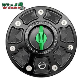 Bouchon De Carburant Précieux Pour Moto,Accessoire Pour Boîte À Air À Dégagement Rapide Sans Clé,Couvercle D'huile Et De Gaz,Cnc,Pour Duke Rc 390,790,890 R,250 - Type I Green