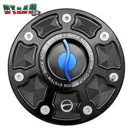 Bouchon De Carburant Précieux Pour Moto,Accessoire Pour Boîte À Air À Dégagement Rapide Sans Clé,Couvercle D'huile Et De Gaz,Cnc,Pour Duke Rc 390,790,890 R,250 - Type S Blue