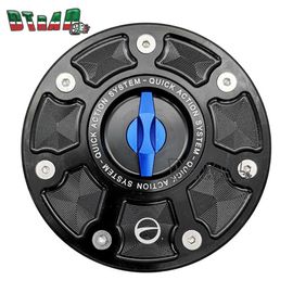 Bouchon De Carburant Précieux Pour Moto,Accessoire Pour Boîte À Air À Dégagement Rapide Sans Clé,Couvercle D'huile Et De Gaz,Cnc,Pour Duke Rc 390,790,890 R,250 - Type I Blue