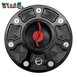 Bouchon De Carburant Précieux Pour Moto,Accessoire Pour Boîte À Air À Dégagement Rapide Sans Clé,Couvercle D'huile Et De Gaz,Cnc,Pour Duke Rc 390,790,890 R,250 - Type S Black Red
