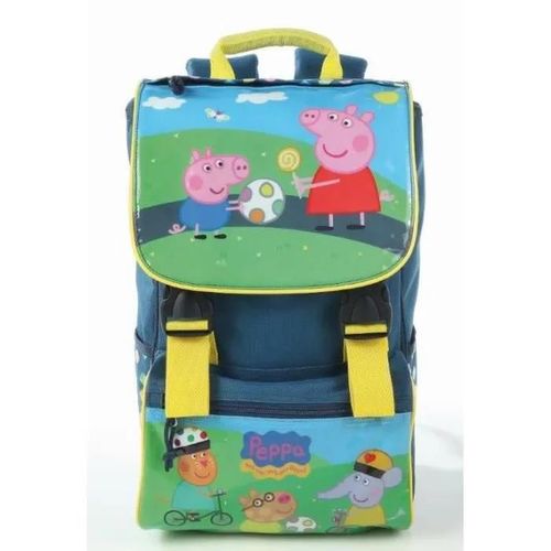 Sac à Dos - Peppa Pig - George - Bleu - Bretelles matelassées - Compartiment zippé