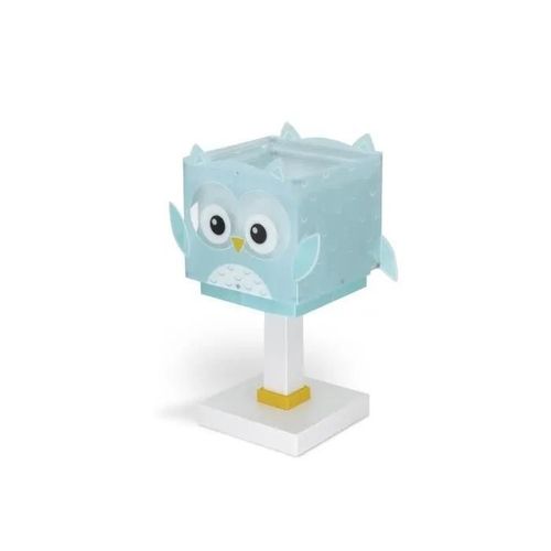Lampe De Chevet Enfant Little Owl - Motif Hibou - Vert - Dalber - L 14 Cm - H 30 Cm