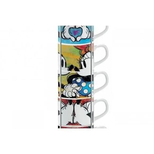 Mickey Love Sweet Love - 6 Expresso Mug + Metal Rack