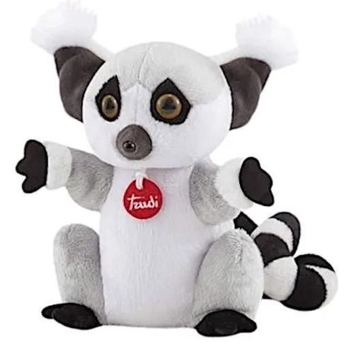 Marionnette Raton Laveur En Peluche Gris/Blanc - Trudi - Pour Enfant À Partir De 4 Ans