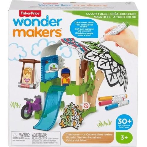 Kit De Construction Cabane D'arbre Junior - Fisher-Price Wonder Makers - 30 Pièces Multicolores