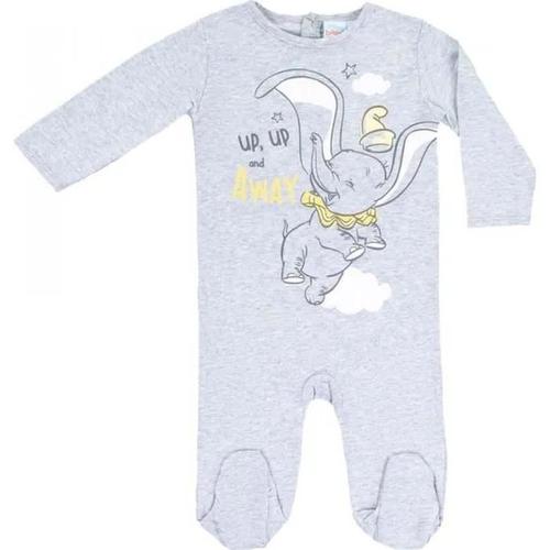 Pyjama Bébé - Disney Baby - Dumbo - 100 % Coton - Gris - Mixte