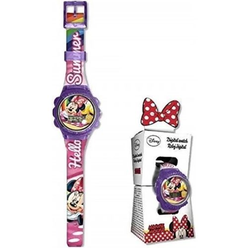 Montre Digitale Minnie Idée Cadeau Pour Fetes, Noel Ou Anniversaire + 1 Crayon De Papier Minnie Offert*