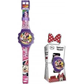 Montre Digitale Minnie Idée Cadeau Pour Fetes, Noel Ou Anniversaire + 1 Crayon De Papier Minnie Offert*