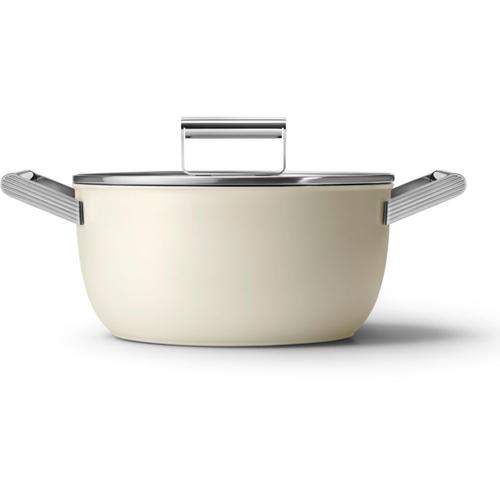 Faitout Smeg Diam 24 Cm Tout Feux Creme Mat