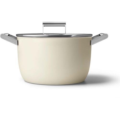 Faitout Smeg Diam 26 Cm Tout Feux Creme Mat