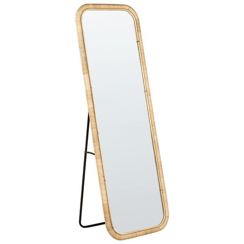 Miroir sur pied MALANGE Rotin Naturel