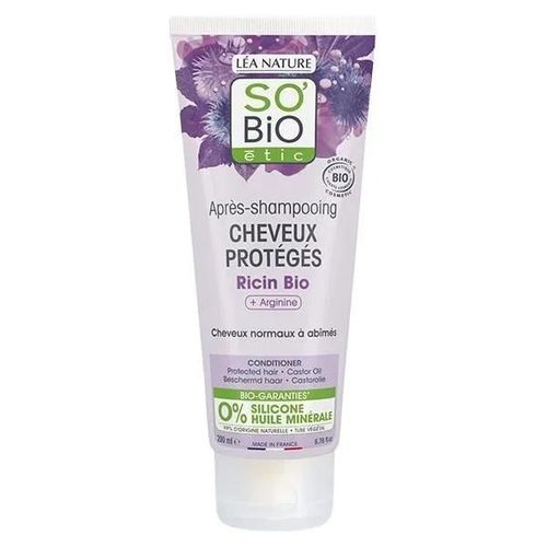 So'bio Étic Cheveux Protégés Après-Shampooing Ricin & Arginine Bio 200ml 