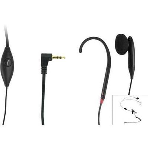 Geemarc Casque CLHOOK5 Tour d'oreille ? induction avec microphone et oreillette 2,5 mm (Filaire), ?couteurs, Noir