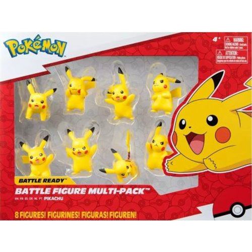Coffret 8 Pokemon - 8 Figures Pikachu - Set Jouet Garçon Mulit Pack + 1 Carte Tigre